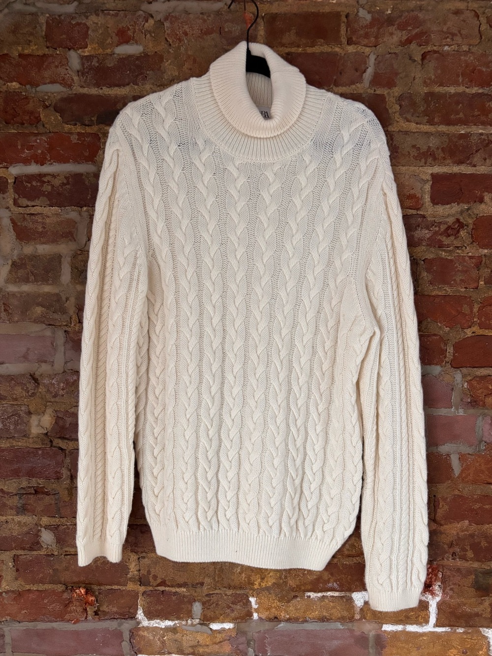 Zara Turtleneck Cable Knit Sweater